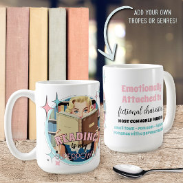 Funny Retro Bok Älskare Quote Gift Mugg för hennes