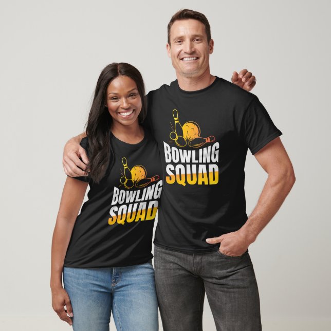 Funny Retro Bowling Squad Team T-Shirt (Unisex)