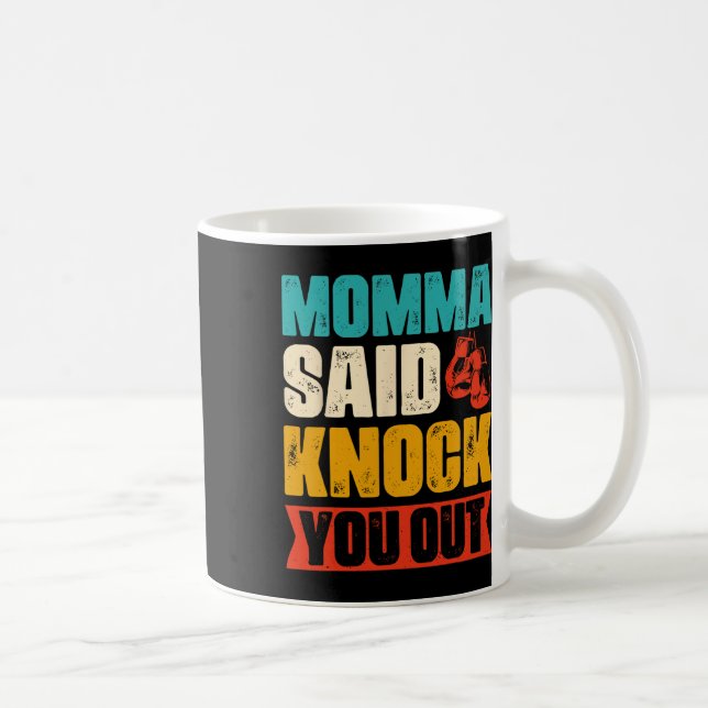 Funny Retro Boxing-offert Kaffemugg (Höger)