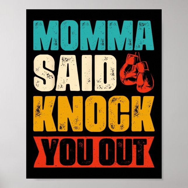 Funny Retro Boxing-offert Poster (Framsidan)