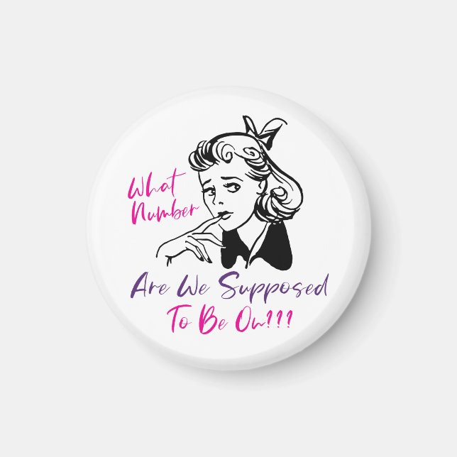 Funny Retro Bunco Player Magnet (Framsidan)