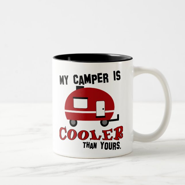 Funny Retro Camper Coffee Mugg (Höger)