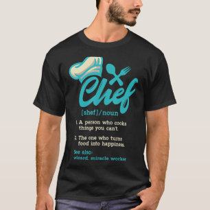 Funny Retro Chef Definition, Cooking Guru, Chief C T Shirt