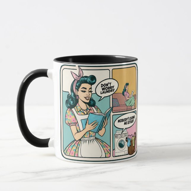 Funny Retro Coffee Mugg-Gag Gift Mugg (Vänster)