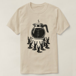 Funny Retro Coffee – Worship Coffee T Shirt