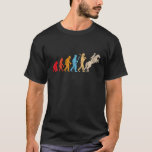 Funny Retro Evolution of man Horses Riding Horseba T Shirt<br><div class="desc">Funny Retro Evolution of man Horses Riding Horseback Riding</div>