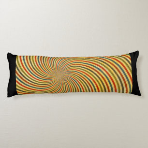 Funny Retro Grunge Swirl + din idé Kroppskudde