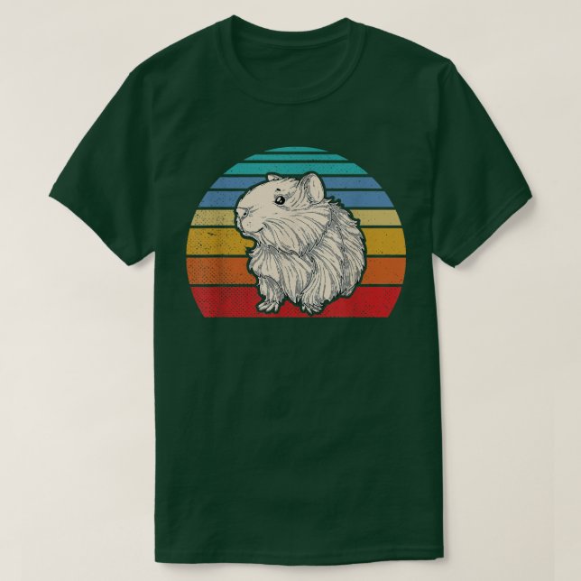 Funny Retro Guinea Gris Graphic T Shirt (Design framsida)