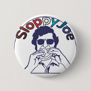 Funny Retro hamburger Sloppy Joe Foodie Knapp