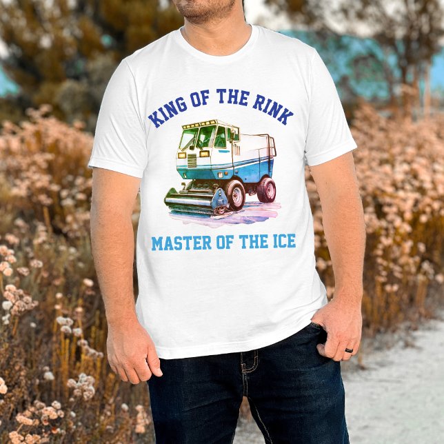 Funny Retro Hockey Ice Resurfacer Kung i Rink T Shirt (Skapare uppladdad)