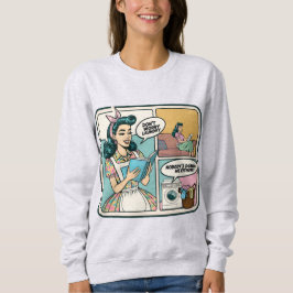 Funny Retro Housefru Sweatshirt - Vuxen humor T Shirt