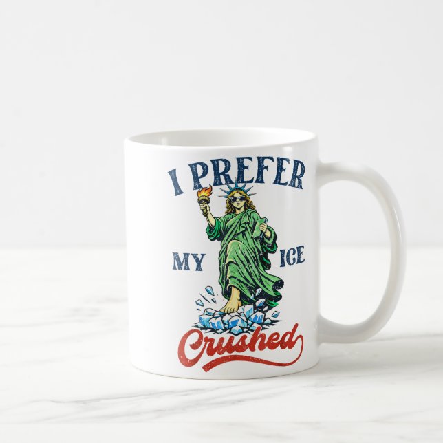 Funny Retro I Like My Ice Crushed Resist Ice Ching Kaffemugg (Höger)