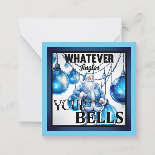 Funny Retro-jul Anteckningskort (Framsida)