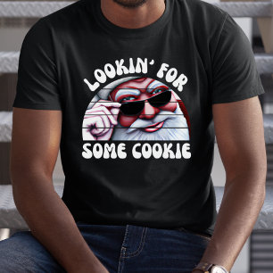 Funny Retro Jultomten Cookie Dirty jul T Shirt