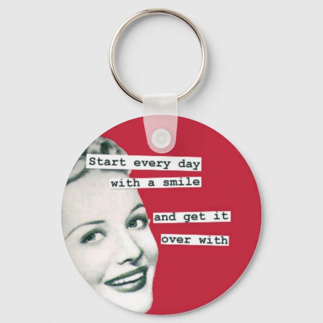 Funny Retro Keychain 3 Nyckelring (Framsida)