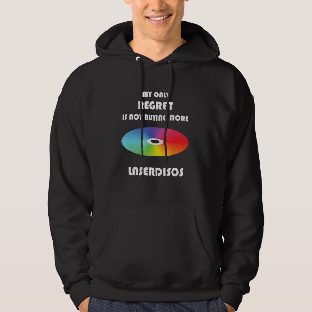 Funny Retro Laserdisc 1 Hoodie (Framsida)