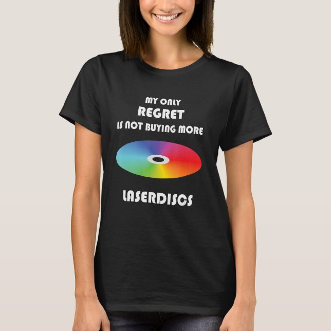 Funny Retro Laserdisc 1 T Shirt (Framsida)