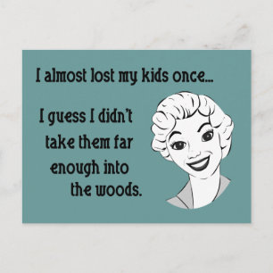 Funny Retro Mamma vykort
