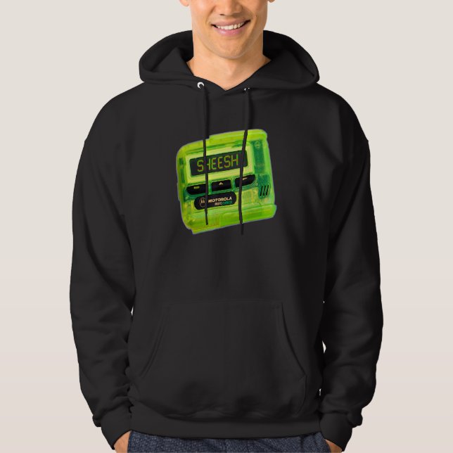 Funny Retro Meme Sheesh Sheeesh Viral Trending Mem Hoodie (Framsida)