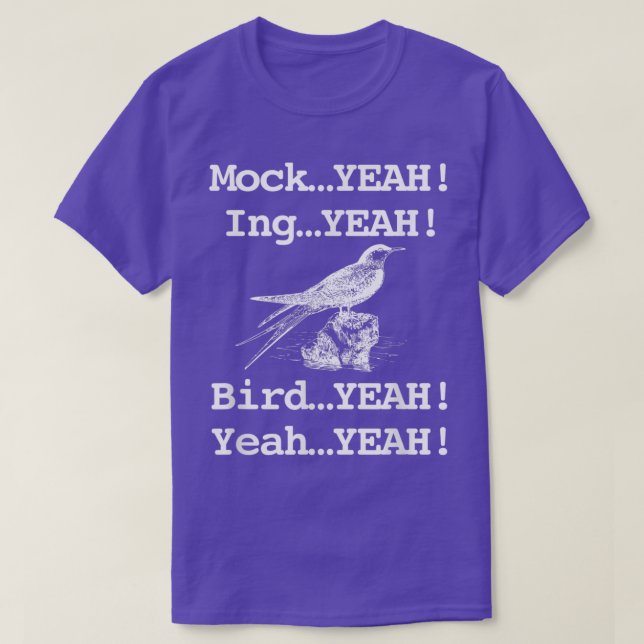 Funny Retro Mockingbird Dumb T Shirt (Design framsida)
