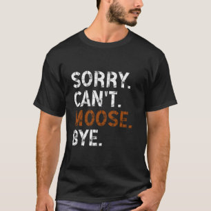 Funny Retro Moose Animal Design För manar Women Mo T Shirt