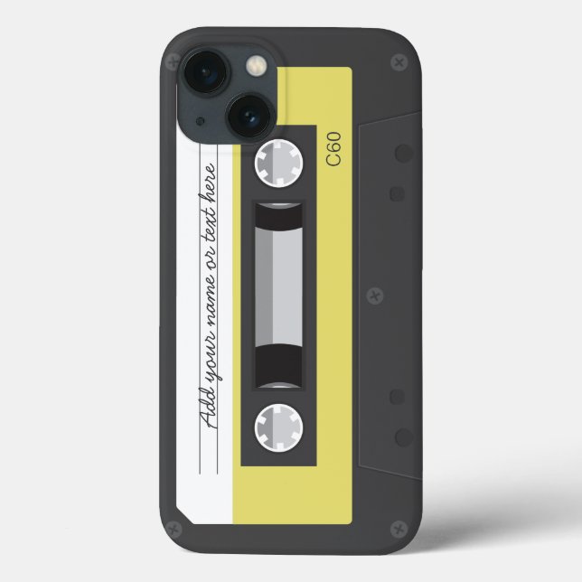 Funny Retro Music Cassette Tape iPhone 6 Fodral (Baksida)
