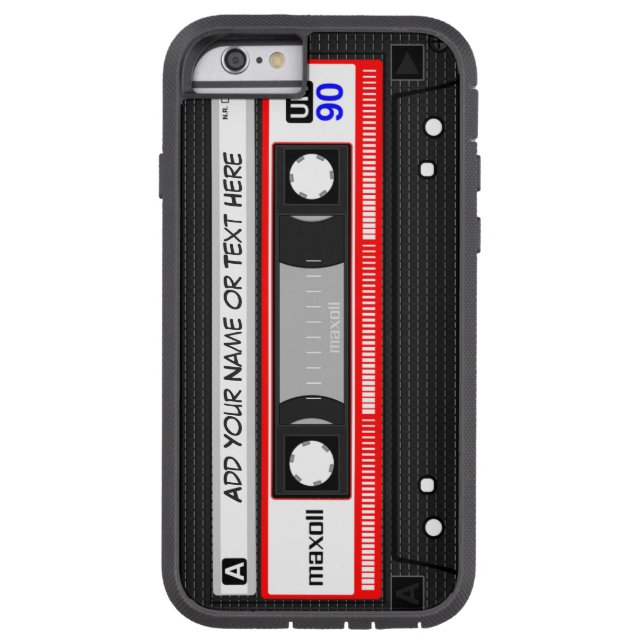 Funny Retro Music Cassette Tape Mönster (Baksidan)