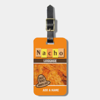 Funny Retro Nacho Bagagebricka