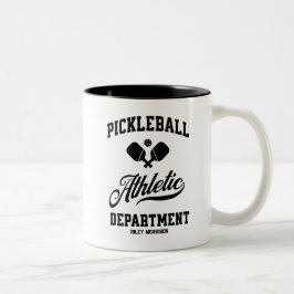 Funny Retro Pickleball Athletic Department Anpassn Två-Tonad Mugg