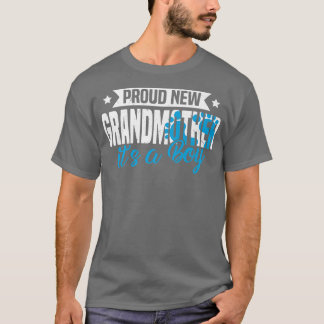 Funny Retro Proud New Grandmother It's A Boy Gende T Shirt