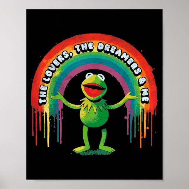 Funny Retro Rainbow Frog Connection The Lovers The Poster (Framsidan)
