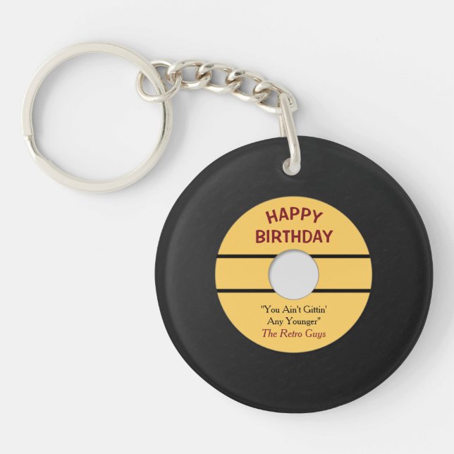 Funny Retro Record Birthday (Framsidan)