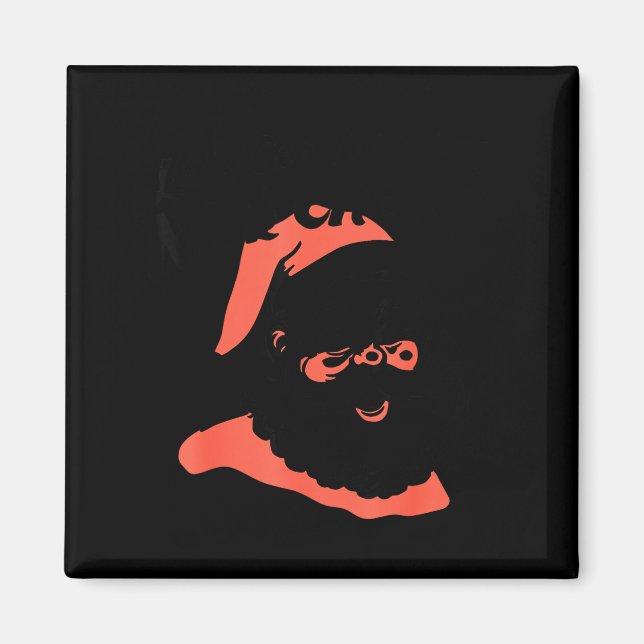 Funny Retro Santa Let's See Some Big Nick Energy C Magnet (Framsidan)