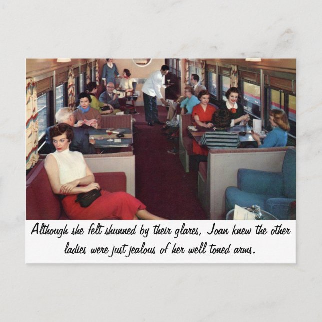 Funny Retro Scene Vykort (Framsida)