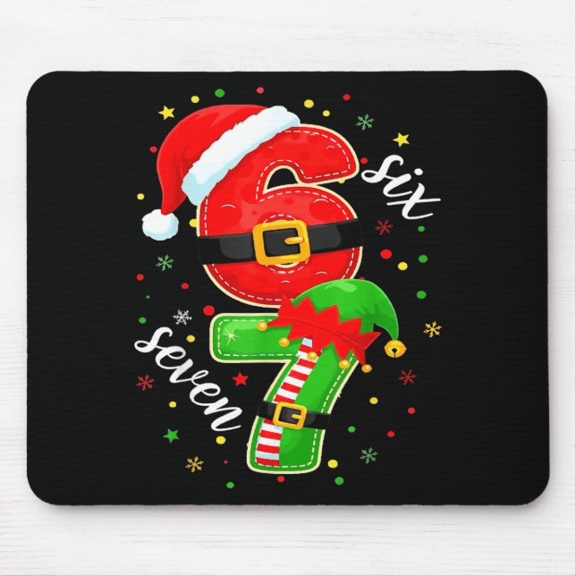 Funny Retro Six Seven Christmas 67 Xmas  Musmatta (Framsidan)