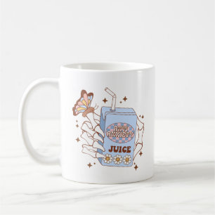 Funny Retro Skeleton Hand Anti Anxiety Juice Kaffemugg