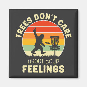 Funny Retro-skivans golfdesign Frisbee Älskare Magnet