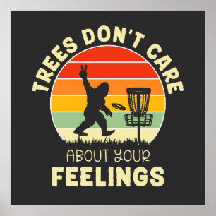 Funny Retro-skivans golfdesign Frisbee Älskare Poster