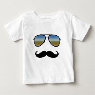 Funny Retro Sunglass med Mustache Tröja