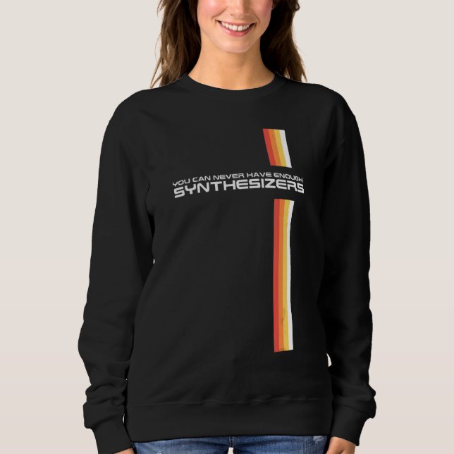 Funny Retro Synthesizer Synth Tangentbord Collecto T Shirt (Framsida)