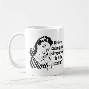 Funny Retro Texting Mugg