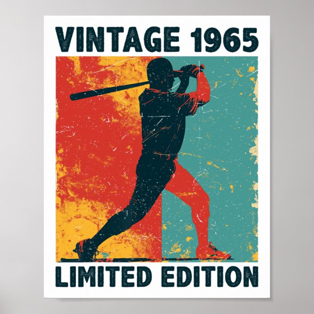 Funny Retro Vintage 1965 Bysebyll Älskare Begränsa Poster (Framsidan)