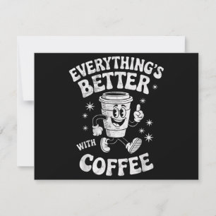 Funny Retro Vintage Coffee Manar eller Women Coffe