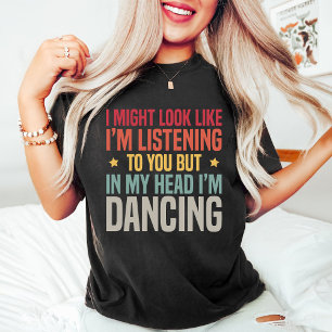 Funny Retro Vintage Dance Teacher Black T Shirt