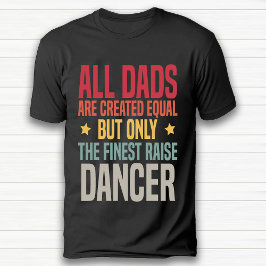 Funny Retro Vintage Dancer Pappa Black T Shirt