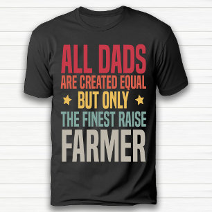 Funny Retro Vintage Farmer Pappa Agriculture Black T Shirt