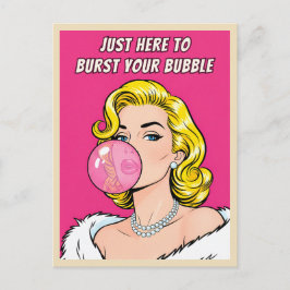 Funny Retro Vintage Frenemy Humor Pop Art Vykort