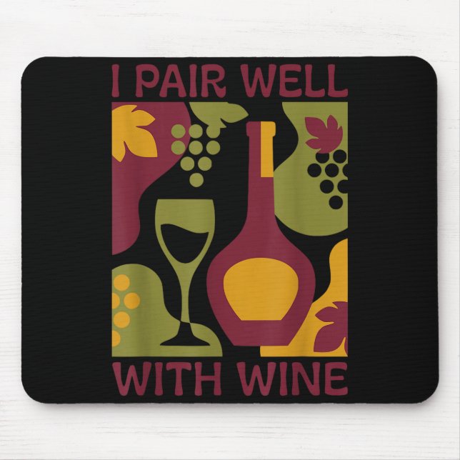 Funny retro wine abstract mid-century pair with musmatta (Framsidan)