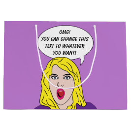 FUNNY RETRO WOMAN anpassningsbar-presentsäck