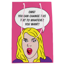 FUNNY RETRO WOMAN anpassningsbar-presentsäck